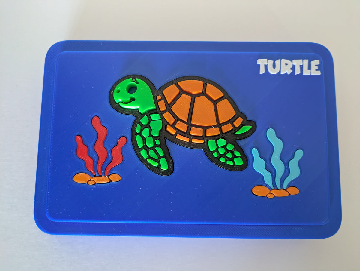 Kids Turtle Puzzle - 3D Printed