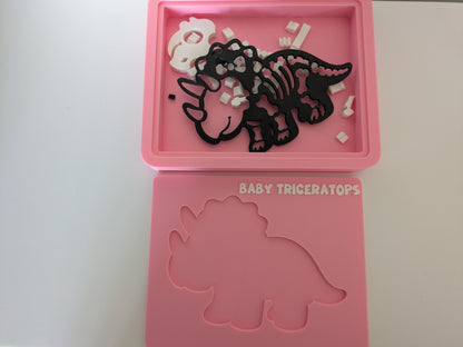 Kids Dinosaur Puzzle - Baby Female Triceratops