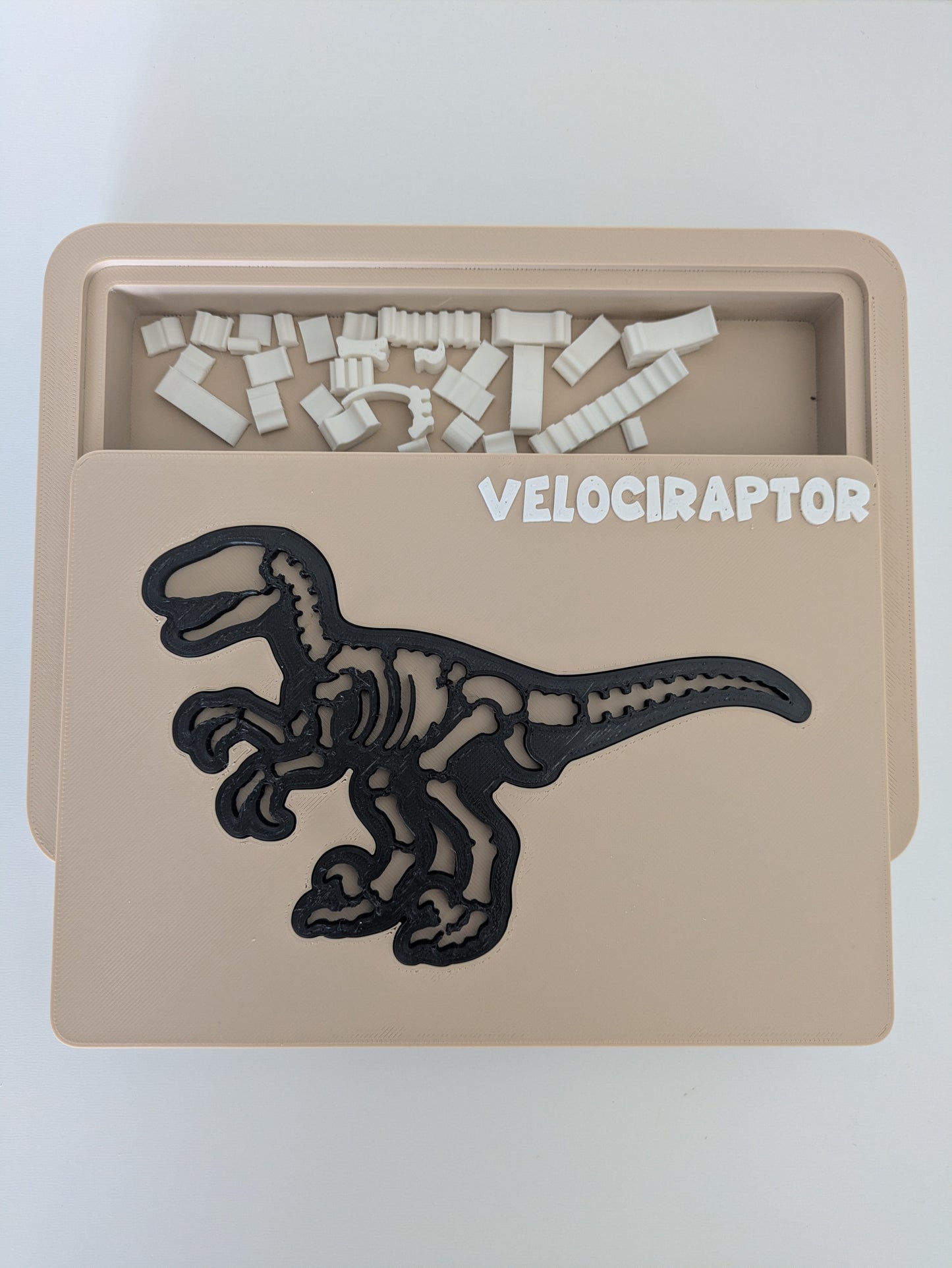 Kids Velociraptor Puzzle - 3D Printed