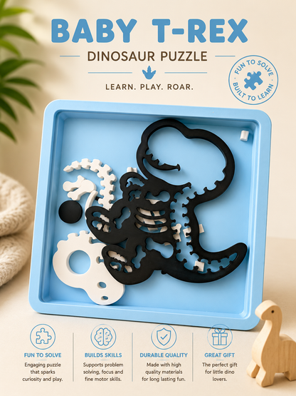 Kids Baby T-Rex Puzzle - 3D Printed